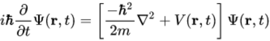 Time-dependent Schrödinger equation in position basis (single nonrelativistic particle