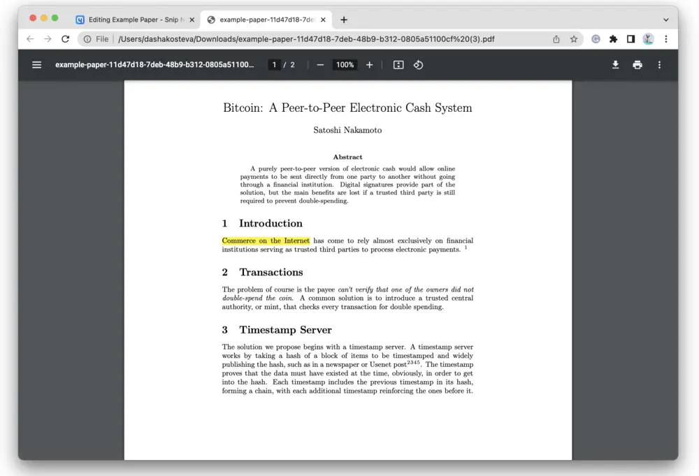 MMD file exported to PDF.