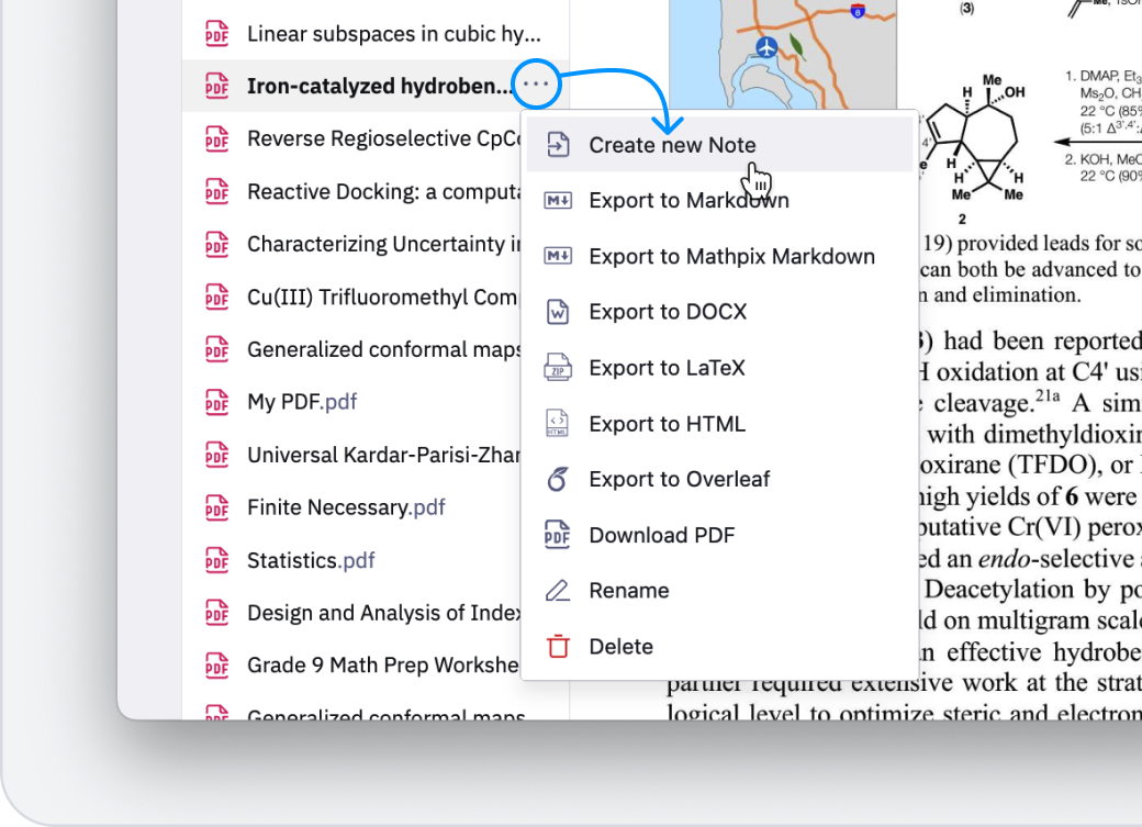 Create Notes from PDFs