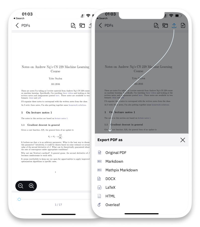 PDF conversion feature details