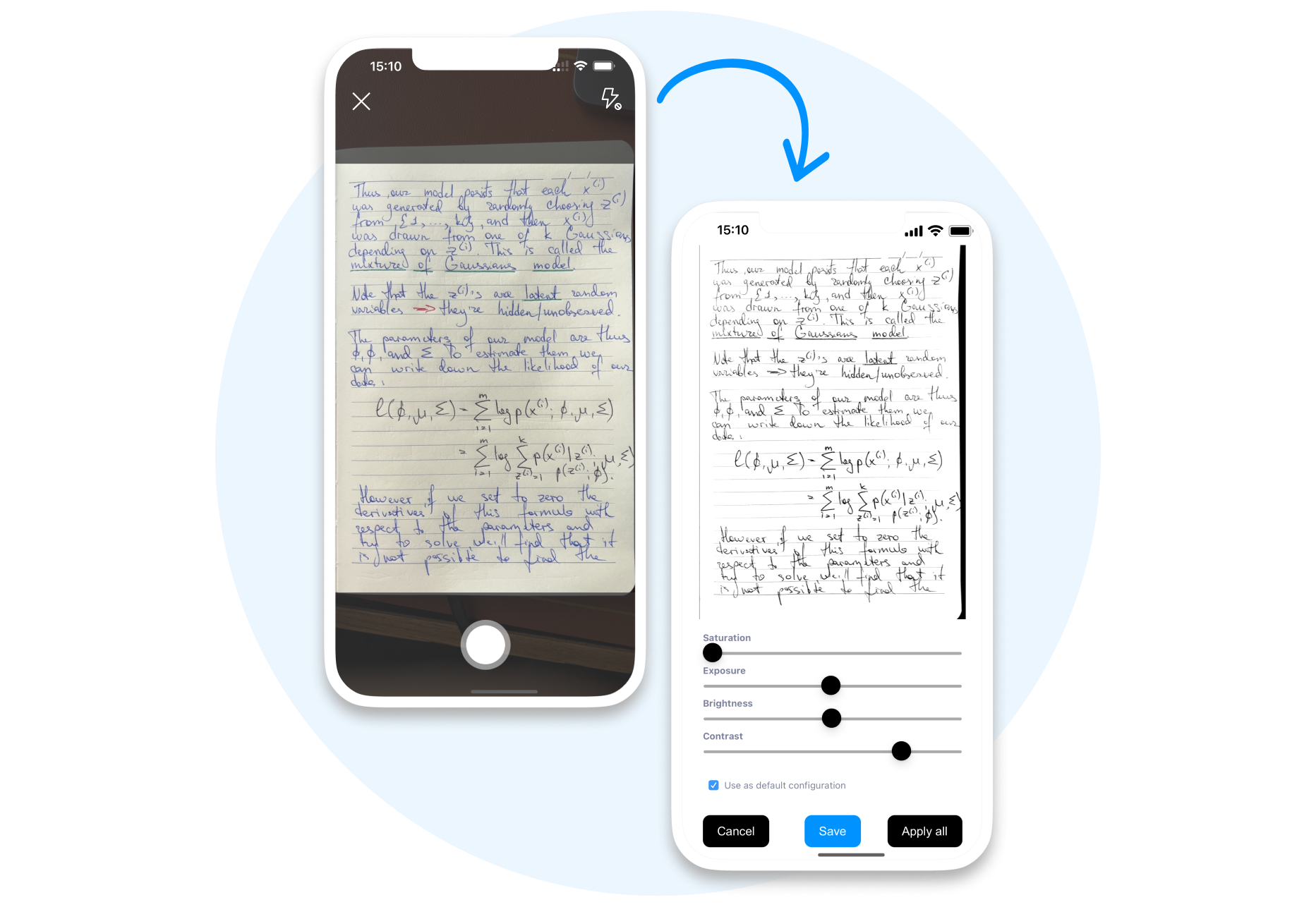 Handwriting conversion